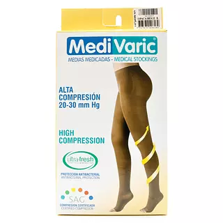 Media Medivaric Cadera -L- Beige Alta Compresion Nti