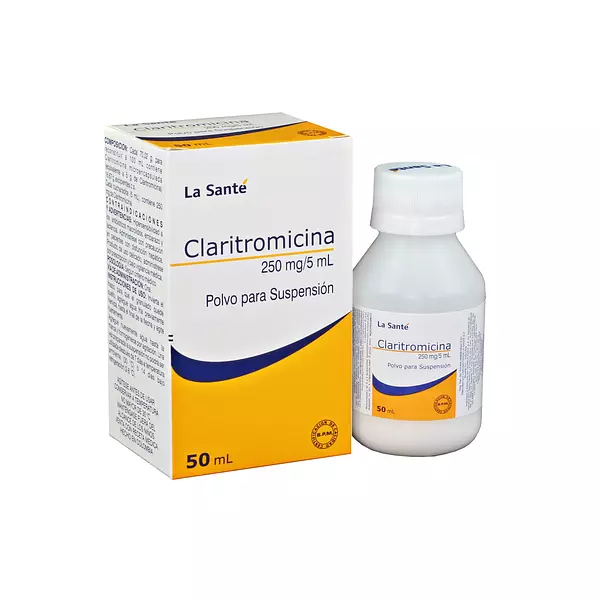 Claritromicina Suspensión 250mg/5ml