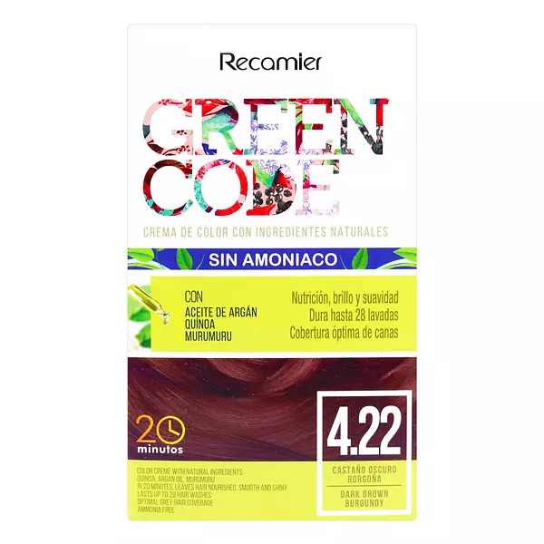 Green Code Kit 4.22 Castano Oscuro Violrta Intenso