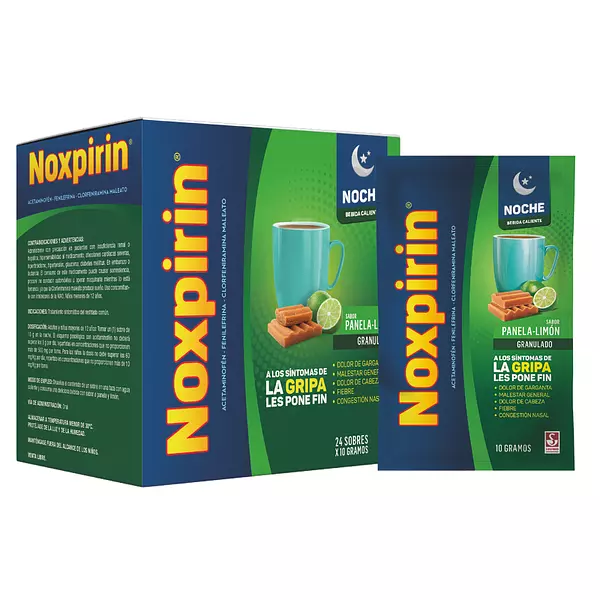 Noxpirin F Adultos Noche Panela Limon