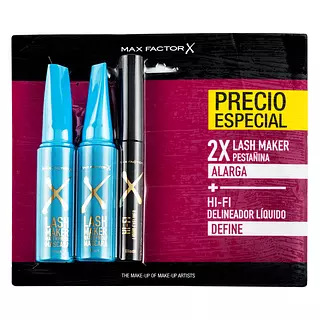 2 Pestañinas Lash Maker Negra + 1 Delineador Negro