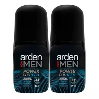 2 Desodorantes Arden For Men Power Protech Roll On