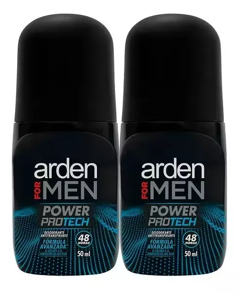 2 Desodorantes Arden For Men Power Protech Roll On