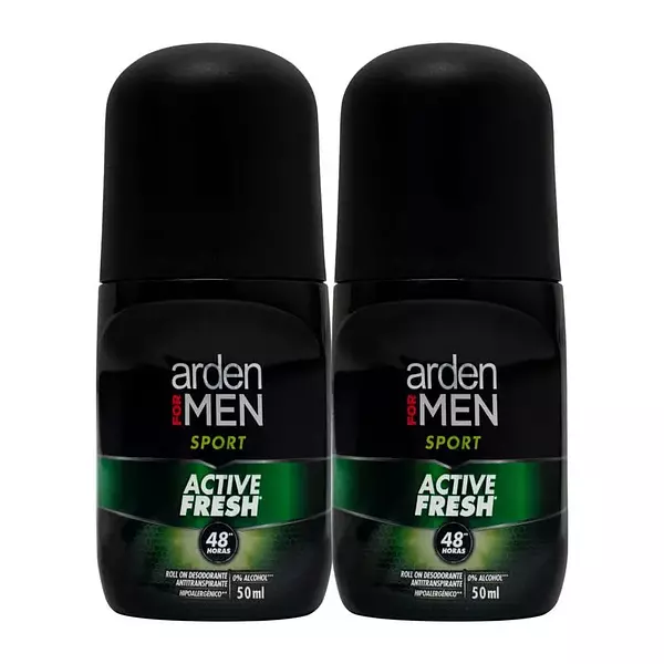 2 Desodorante Arden For Men Rollon Sport