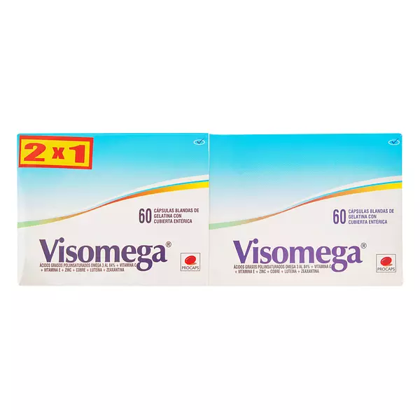 Visomega Capsulas Blandas 2x1