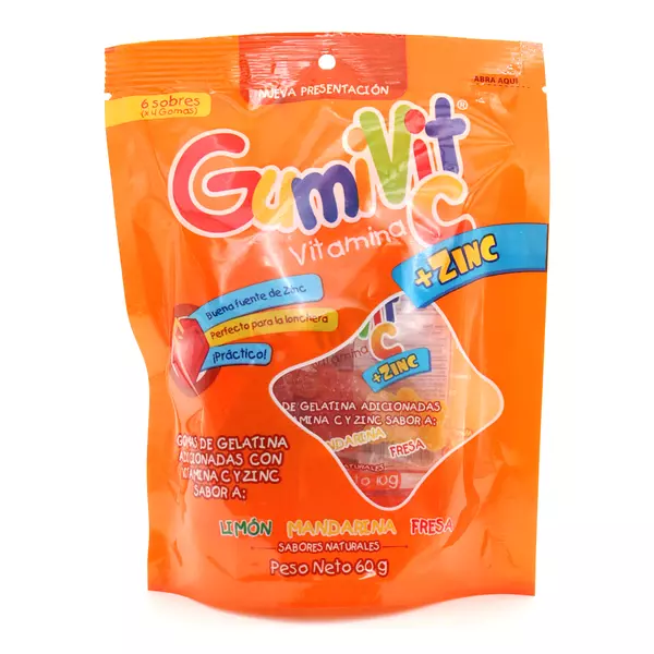 Gomas Gumivit Vitamina C +Zinc Minipack 60 Gr