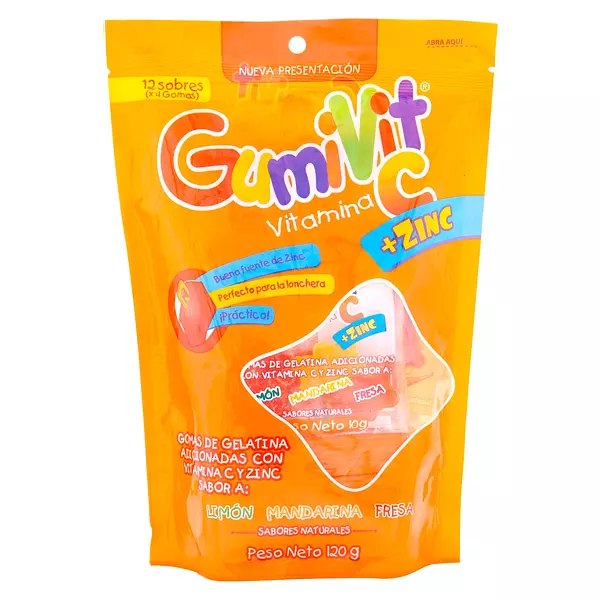 Gomas Gumivit Vitamina C + Zinc Minipack 120 Gr