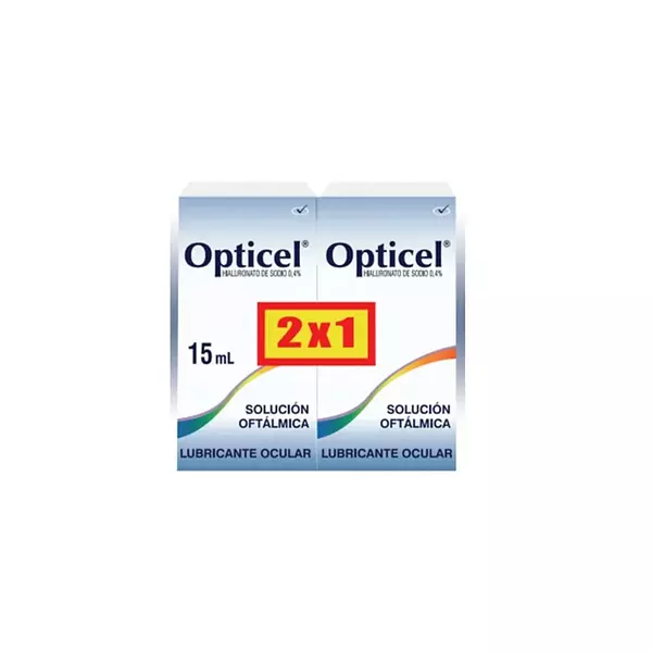 2 Opticel Solucion Oftalmica 15 Ml Precio Especial