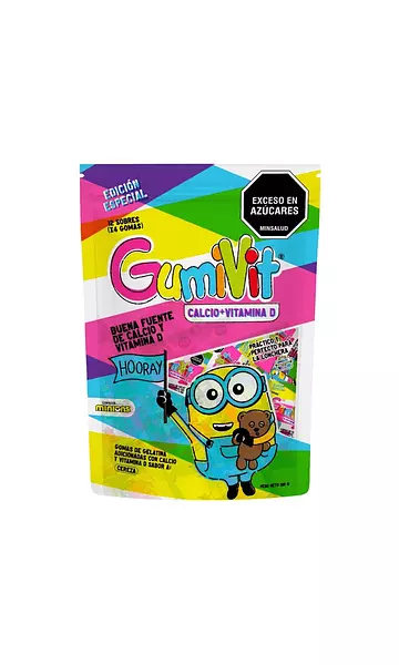 Gumivit Calcio + Vitamina D Minions Doypack 120 Gr