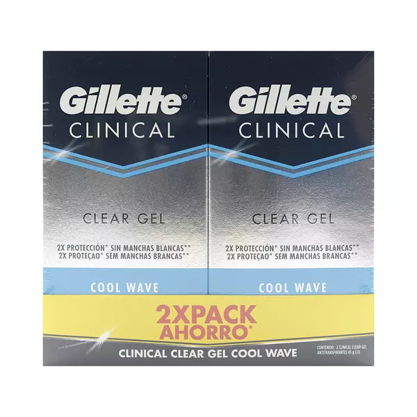 2 Desodorantes Gillette Clinical Gel Cool Wave