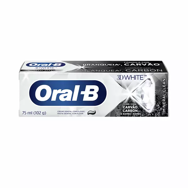 Crema Dental Oral B 3d White Carbón 102 Gr