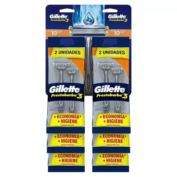 Maquinas Prestobarba Gillette3 X 2 Unidades