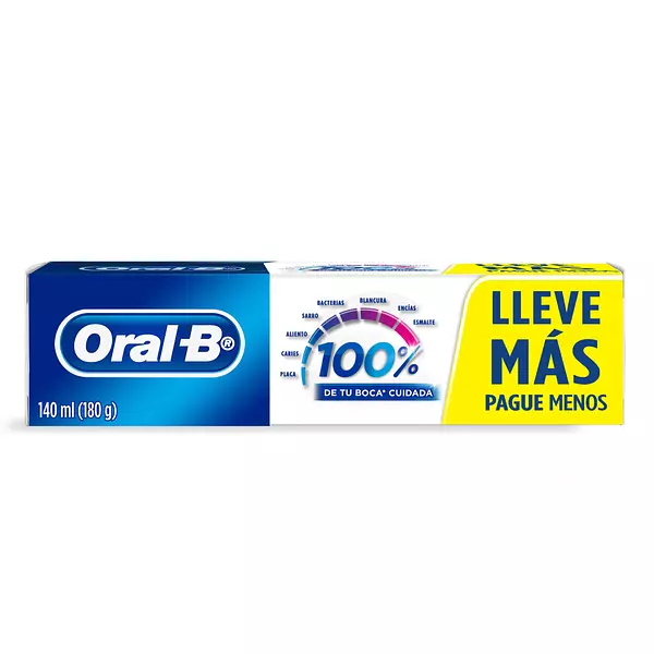 Crema Dental Oral B 100% 180 Mg