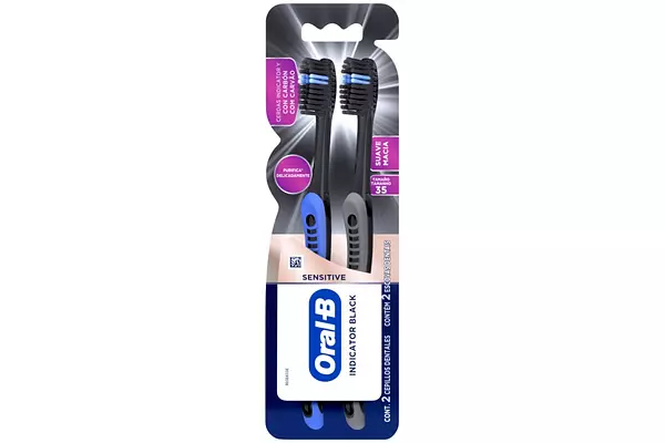 2 Cepillos Oral-B Sensitive Indicator Black Suave