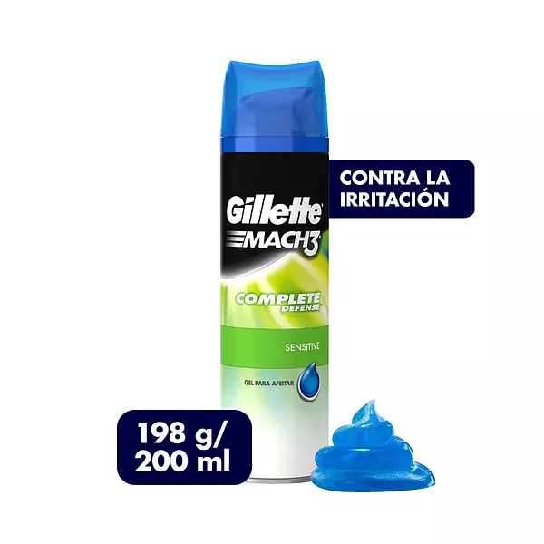 Gel Afeitar Mach3 Sensitive 198 Gr