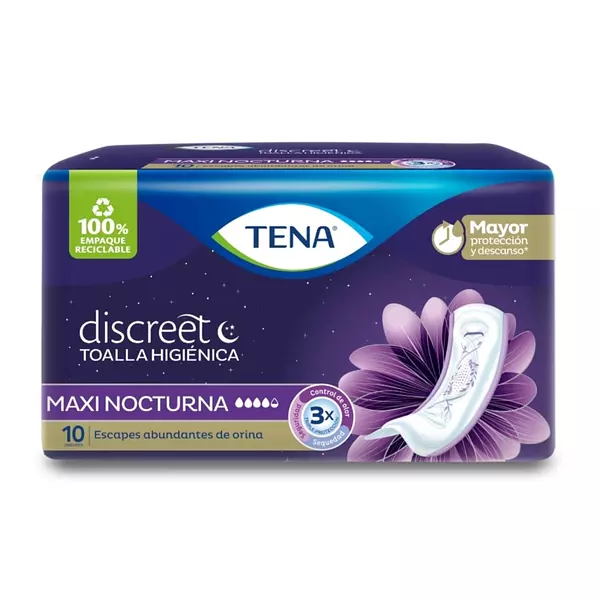 Toalla Tena Discreet Maxi Nocturna