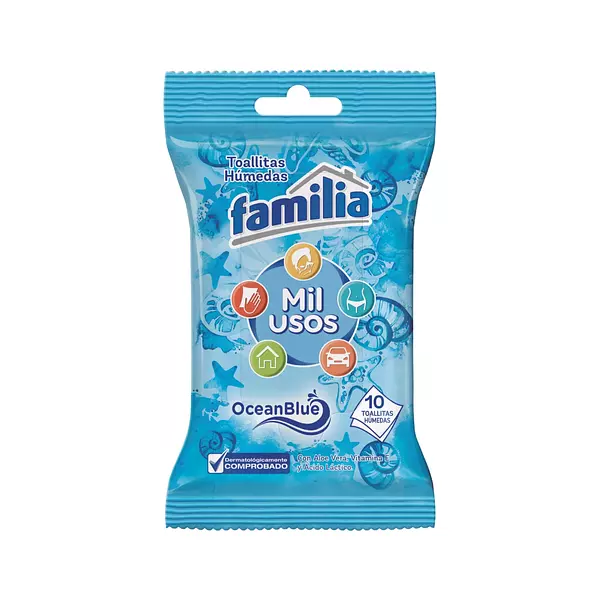 Panñitos Humedos Familia Active Mil Usos