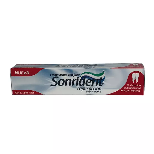 Crema Dental Sonrident Triple Accion