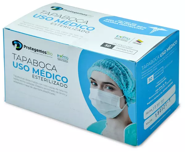 Tapaboca Azul Pediatrico Protegemosbio