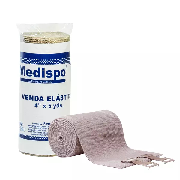 Venda Elastica Medispo 4 X 5 Yardas