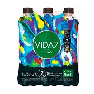 Agua Con Gas Vida 7 590 Ml
