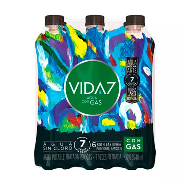 Agua Con Gas Vida 7 590 Ml