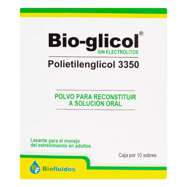 Bio Glicol Sin Electrolitros Adulto Polvo 17 Gr