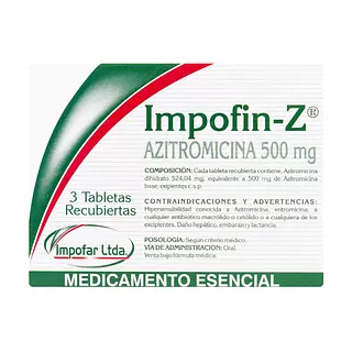 Impofin-Z / Azitromicina 500 Mg