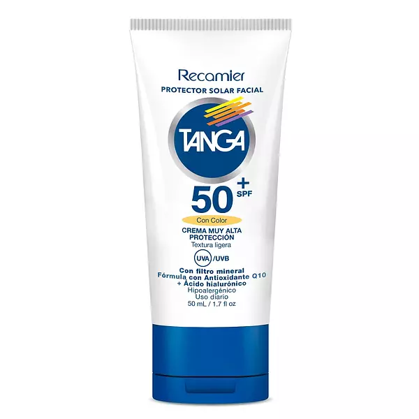 Bloqueador Facial Tanga Spf 50+ Color