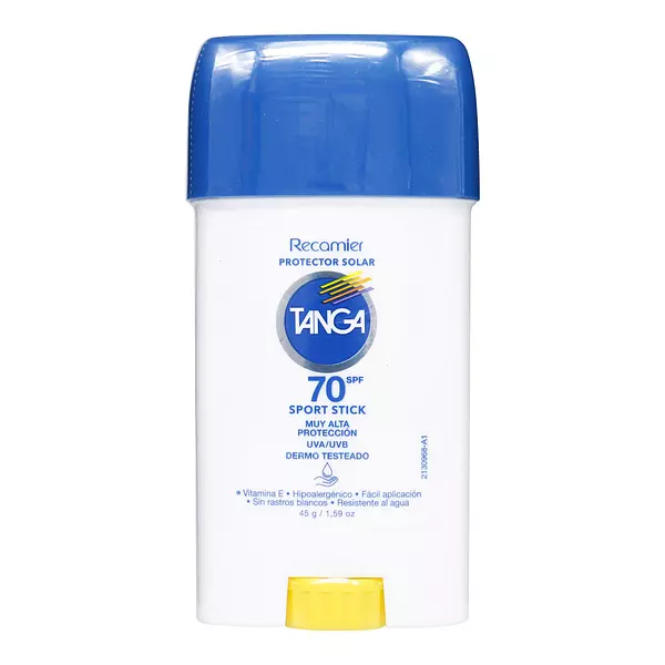 Bloqueador Tanga Spf 70 Barra Corporal Y Facial