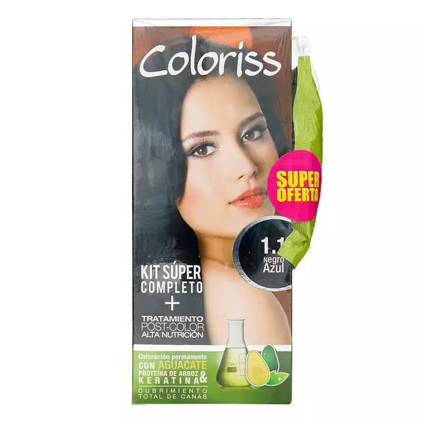 Tinte Coloris Kit 1.1 Negro Azul + Tratamiento 30 Gr