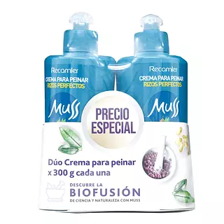 2 Cremas Para Peinar Muss Rizos Perfectos