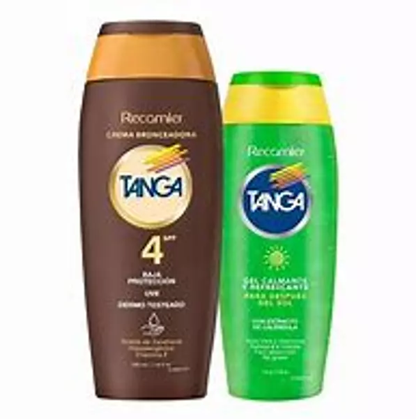 Bronceador Tanga Crema Spf 4 + Gel Calmante