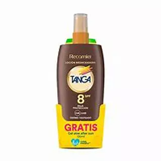 Bronceador Tanga Locion Spf 8 + Gel Calmante