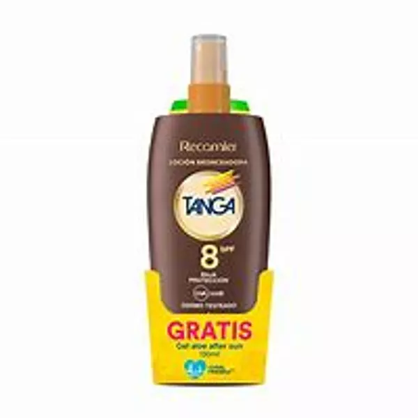 Bronceador Tanga Locion Spf 8 + Gel Calmante