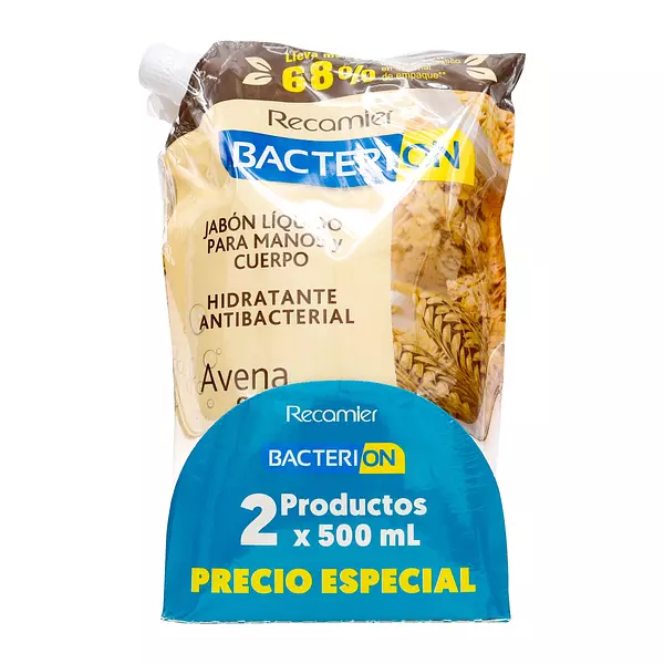 2 Jabones Bacterion Avena Y Miel