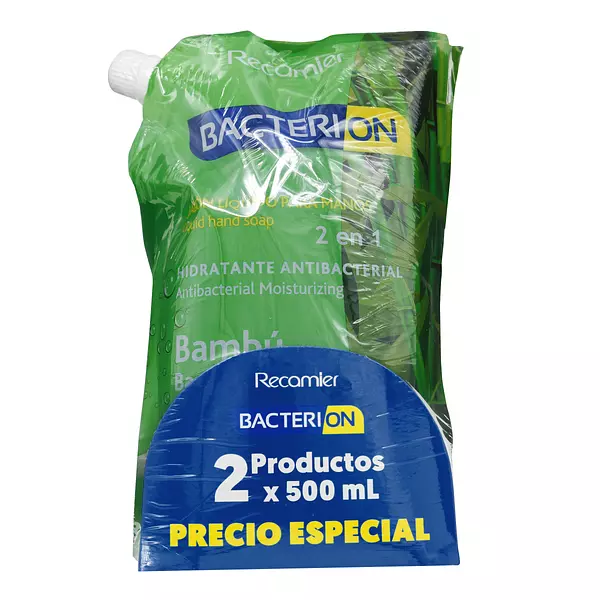 2 Jabones Bacterion Doypack Bambu