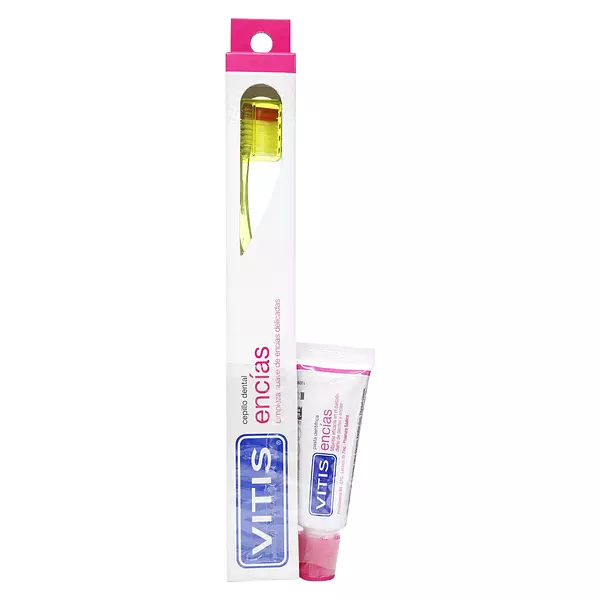 Cepillo Encias + Crema Dental Encias Vitis 15 Ml