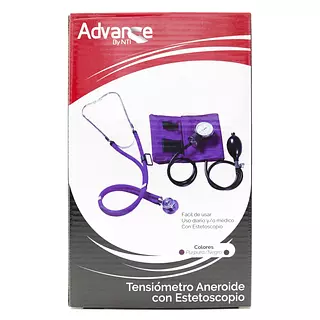 Advance Kit Tensiometro + Estetoscopio Morado