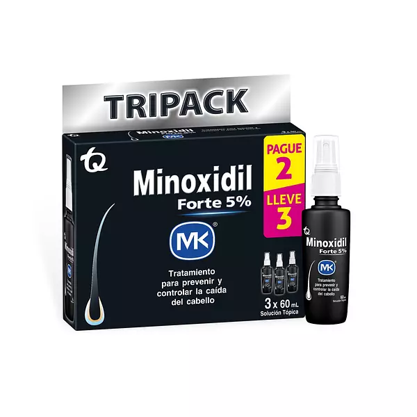 Tripack Minoxidil Forte 5% Pague 2 Y Lleve 3