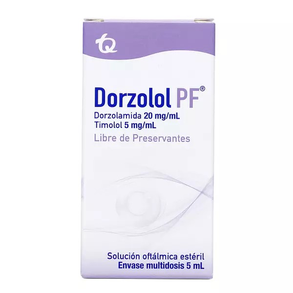 Dorzolol Pf Solucion Oftalmica 20 Mg