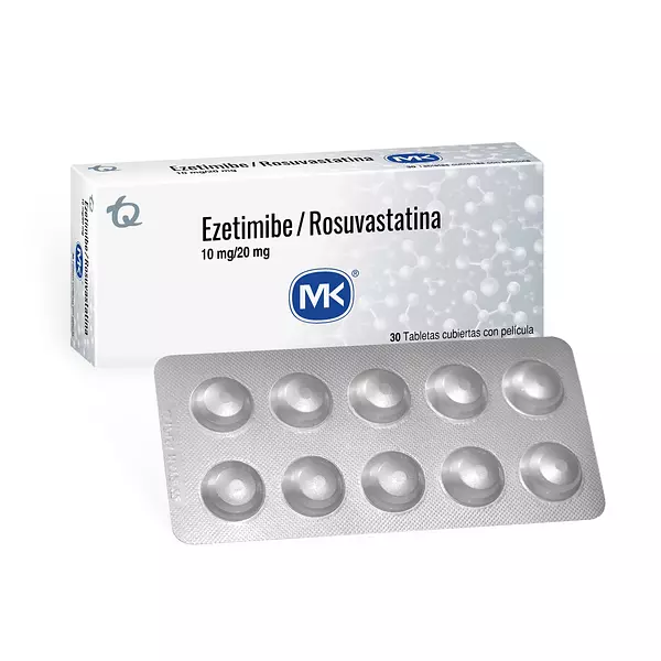 Rosuvastatina 20 Mg + Ezetimibe 10 Mg