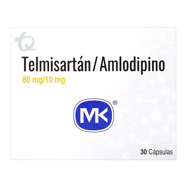 Telmisartan 80 Mg + Amlodipino 10 Mg