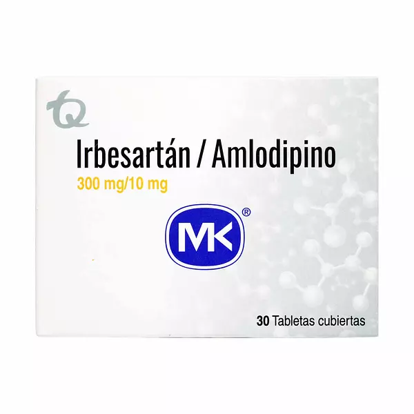 Irbesartan 300 Mg + Amlodipino 10 Mg