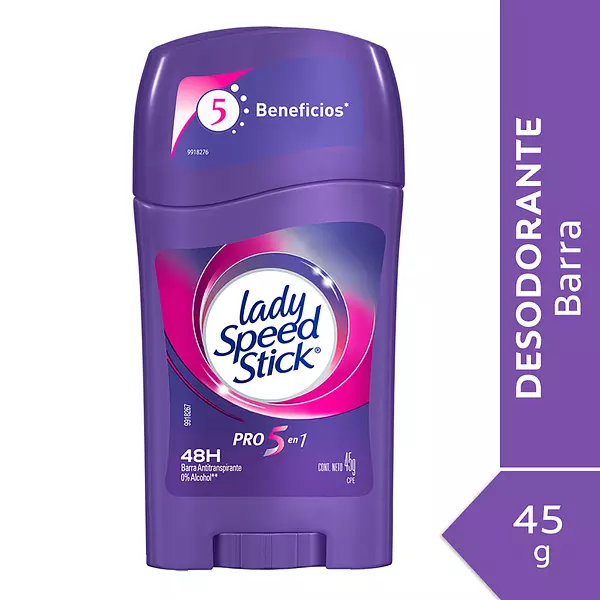 Desodorante Lady Speed Stick Profesional 5 En 1 Barrra