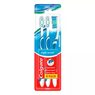 3 Cepillos Colgate Triple Accion Medio