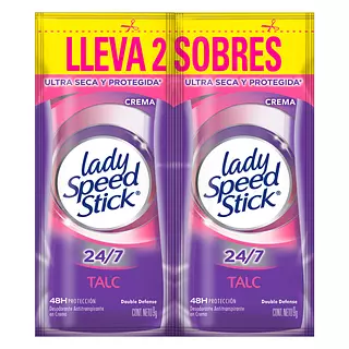 Desodorante Lady Speed Stick Talc Crema Duo 9 Gr
