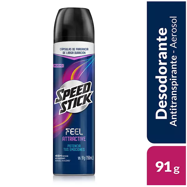 Desodorante Men Sped Stick Feel Attra Aerosol