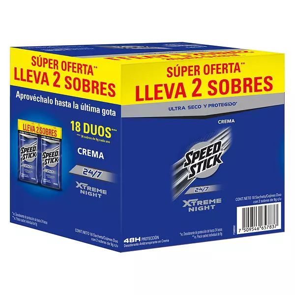 Desodorante Mennem Speed Crema Xtreme Duo 9 Gr