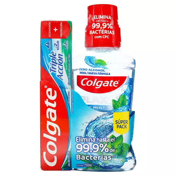 Enjuague Bucal Colgate Plax 250 Ml+Crema 50 Ml